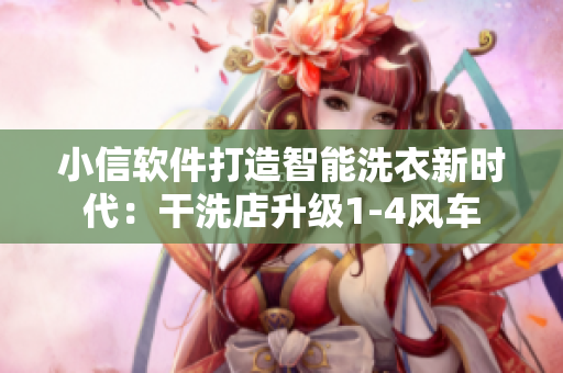 小信软件打造智能洗衣新时代：干洗店升级1-4风车