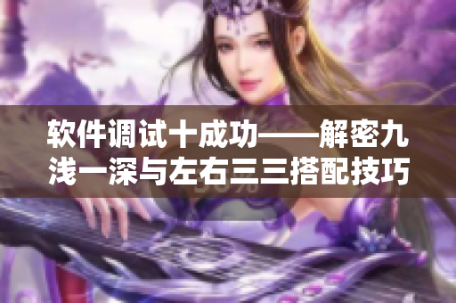 软件调试十成功——解密九浅一深与左右三三搭配技巧