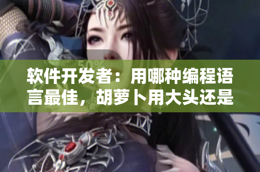 软件开发者：用哪种编程语言最佳，胡萝卜用大头还是小头？
