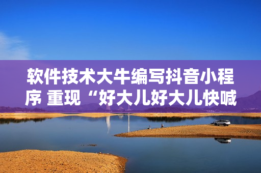 软件技术大牛编写抖音小程序 重现“好大儿好大儿快喊爹”热潮